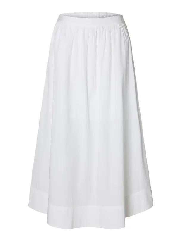 Blair Ankle Slit Skirt - Bright White  - Image 2