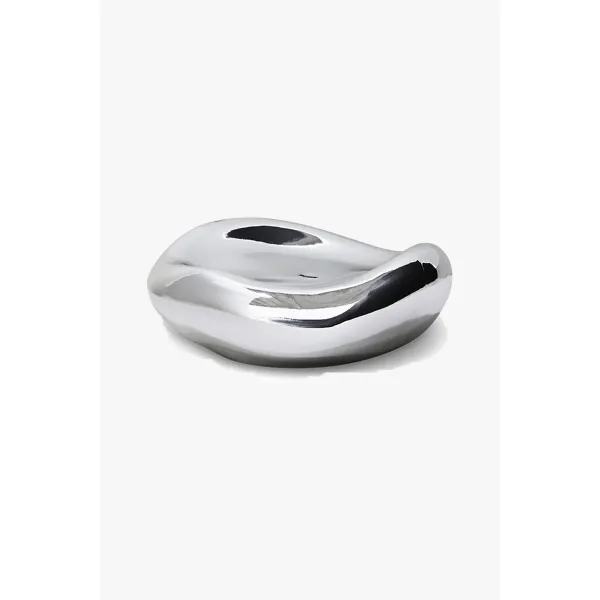 Gleam Glass Bowl - Chrome 