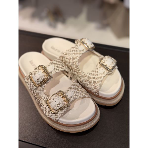 Woven Sandal Bianco   P2065