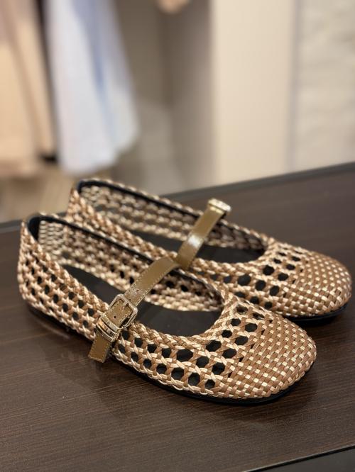 Laura Bellariva Woven Ballerina Bruciato/Platino