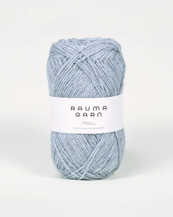 FINULL lys blå melert 4139