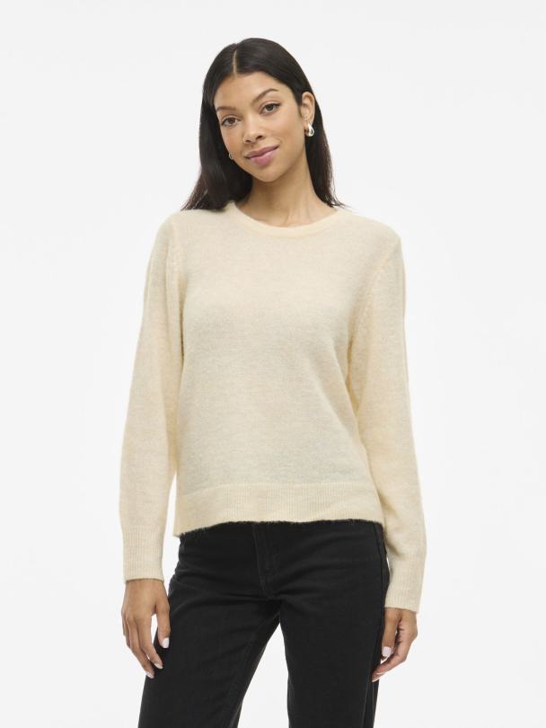 VILory strikket genser, offwhite - Image 1