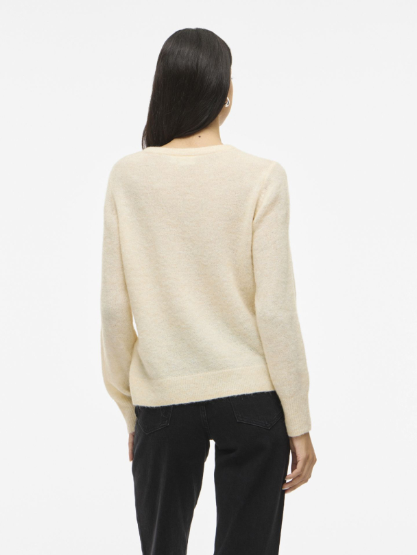 VILory strikket genser, offwhite - Image 3