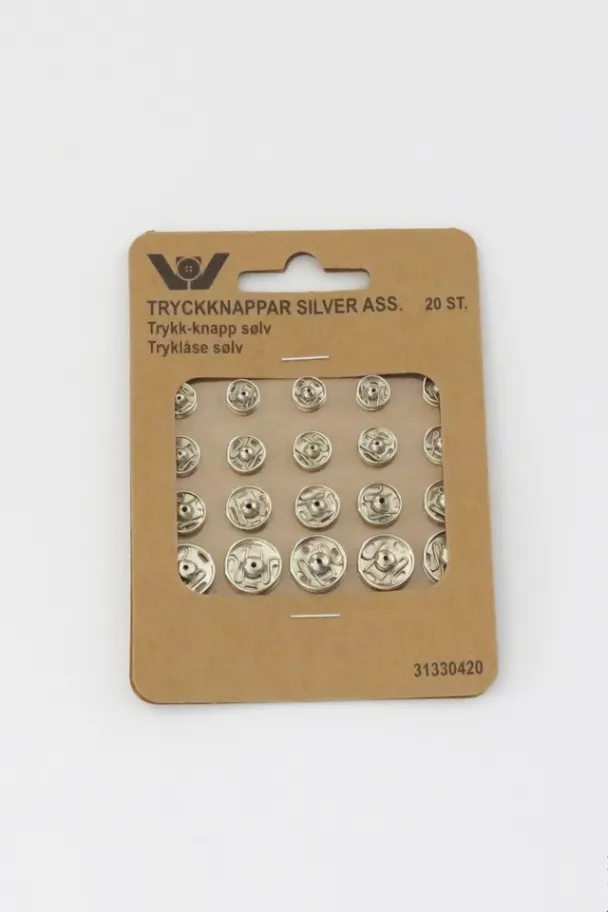 Trykk Knapp sølv - Image 2