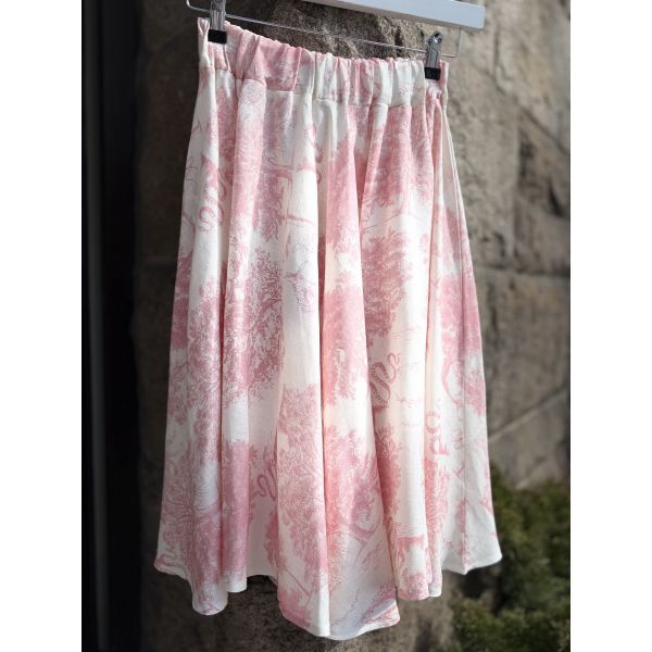 Fifty Pink Linen Skirt fra Simplicity New York