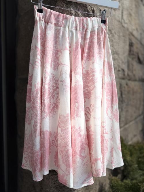 Fifty Pink Linen Skirt fra Simplicity New York