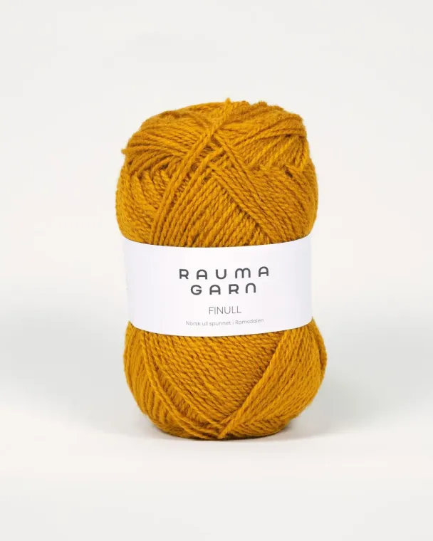 FINULL Mørk sennepsgul 4076