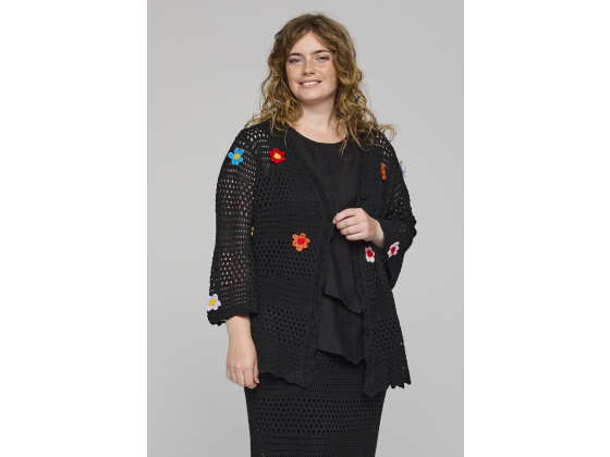 STUDIO SMaya Knit Cardigan With Flowers S263820