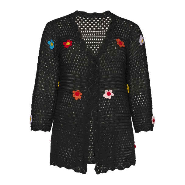 STUDIO SMaya Knit Cardigan With Flowers S263820 - Image 5