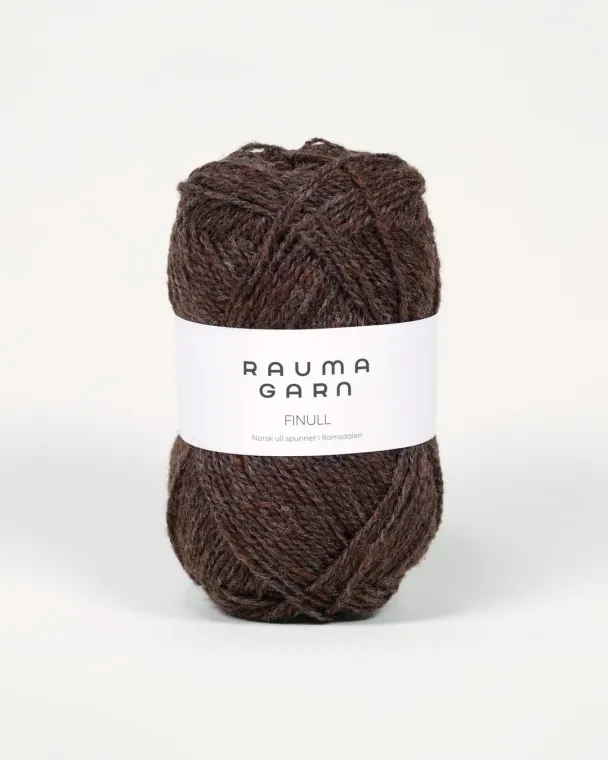 FINULL rødbrun melert 464