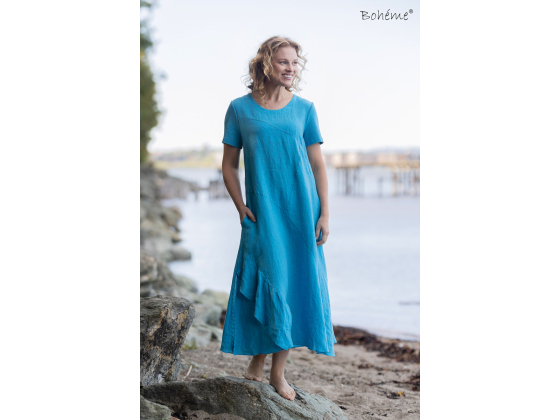 BOH&Eacute;ME Kjole Lang Kort Arm B13254