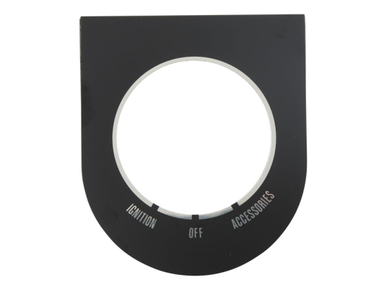 Ignition switch decal