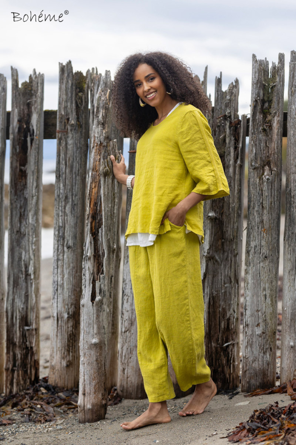 BOHÉME Bukse Basic Tykk Lin B13253 - Image 7