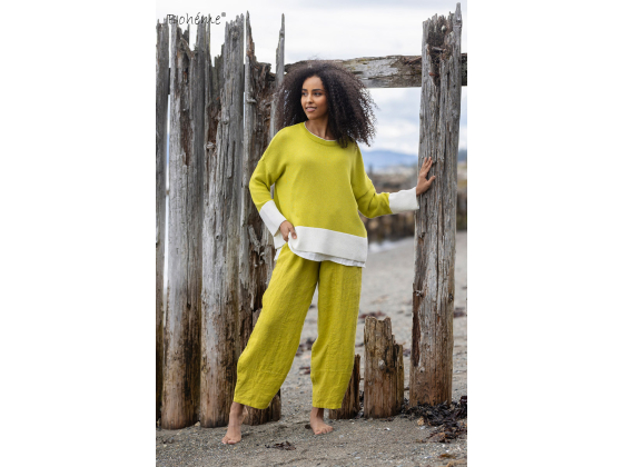 BOH&Eacute;ME Bukse Basic Tykk Lin B13253