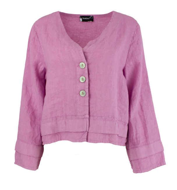 BOHÉME Jakke Kort Tykk Lin B13248 - Image 6