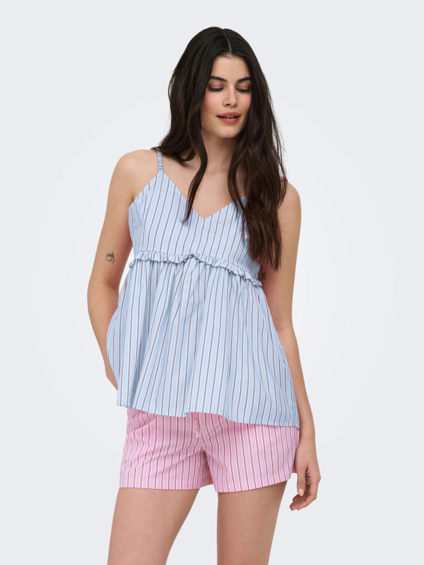 ONLLORIS STRAP FLOWY TOP WVN - Image 3