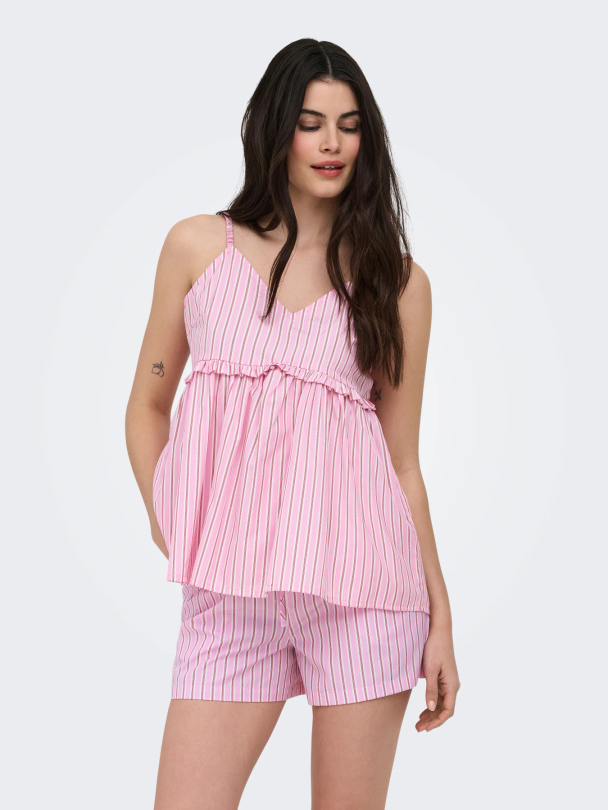 ONLLORIS STRAP FLOWY TOP WVN - Image 5