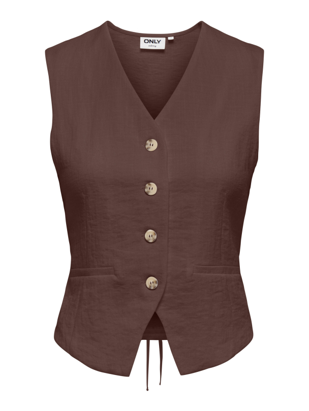 ONLITA S/L LINEN LOOK WAISTCOAT TLR - Image 1