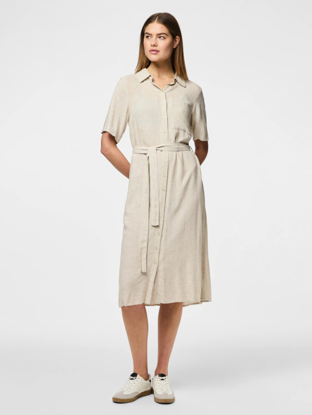 PCPIA 2/4 MIDI SHIRT DRESS WVN NOOS - Image 5