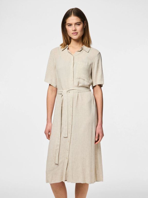 PCPIA 2/4 MIDI SHIRT DRESS WVN NOOS - Image 6