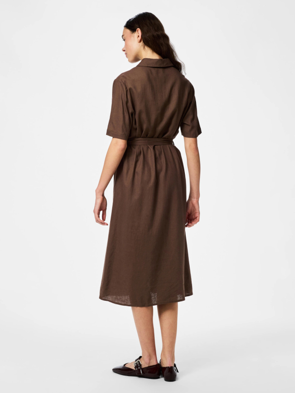 PCPIA 2/4 MIDI SHIRT DRESS WVN NOOS - Image 3