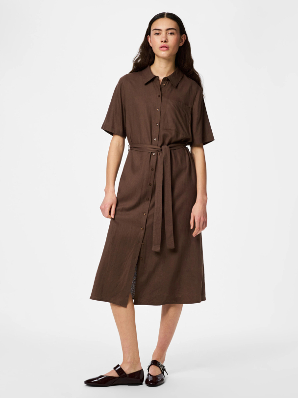 PCPIA 2/4 MIDI SHIRT DRESS WVN NOOS - Image 5
