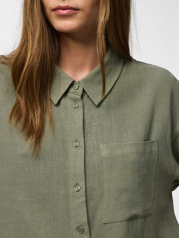 PCVINSTY SHORT 2/4 SHIRT WVN - Image 6