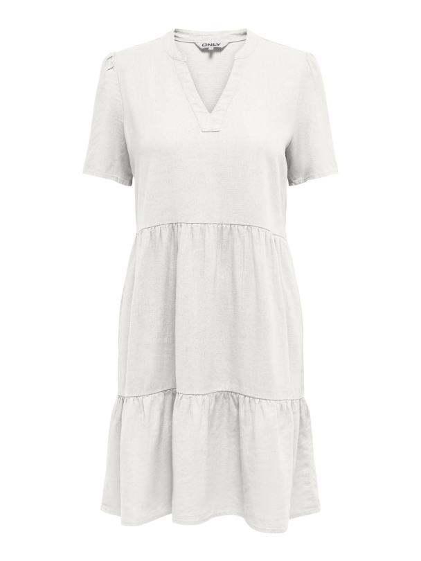 ONLTIRI-GOA SS V-NEC LIN BL DRESS CC PNT - Image 1