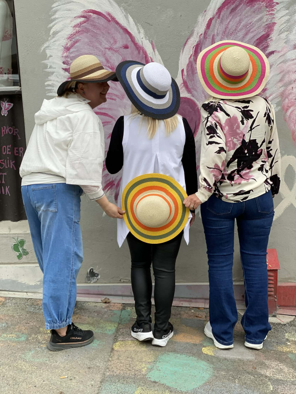 INTEX Sommerhatt med STRIPE  1594 - Image 1