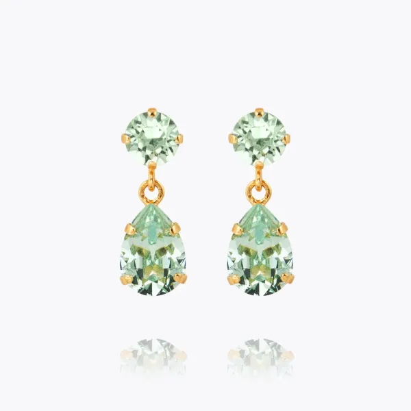 Mini Drop Earrings - Gold/Chrysolite 