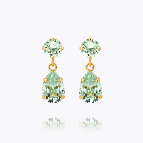 Mini Drop Earrings - Gold/Chrysolite 