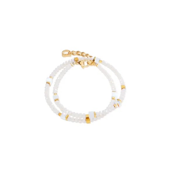 Bracelet Joyful Colours Flex Gold & White