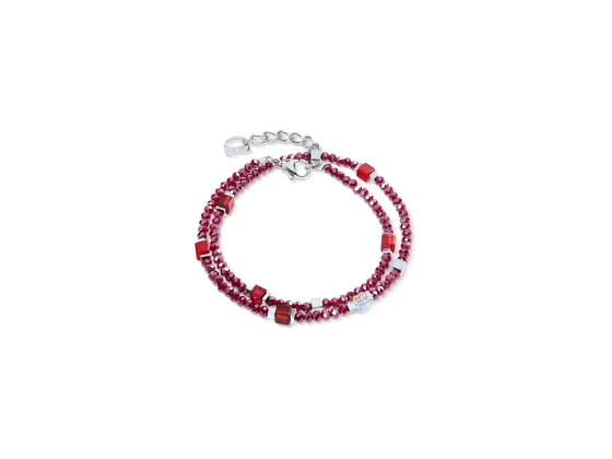 Bracelet Joyful Colours Flex Silver & Red