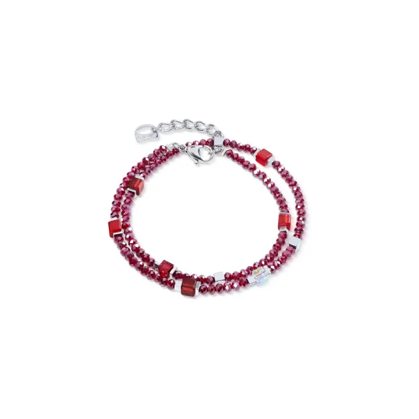 Bracelet Joyful Colours Flex Silver & Red