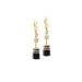 GEOCUBE Golden Onyx Earrings