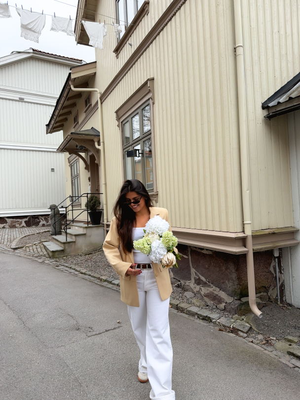 Stacy Blazer - Pale Hay Melange  - Image 6
