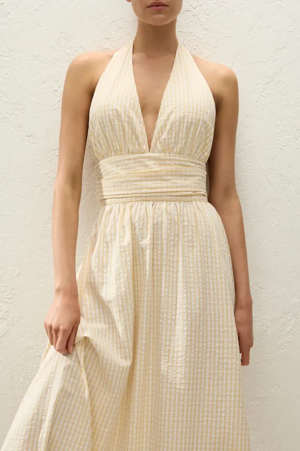 Lido Maxi Dress - Butter Textured Gingham - Image 2