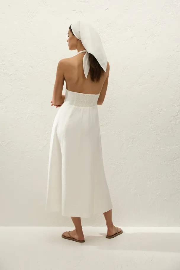 Bianca Midi Dress - White  - Image 2