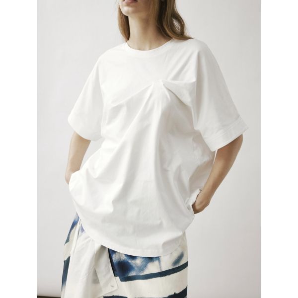 Avana Fold T-Shirt White