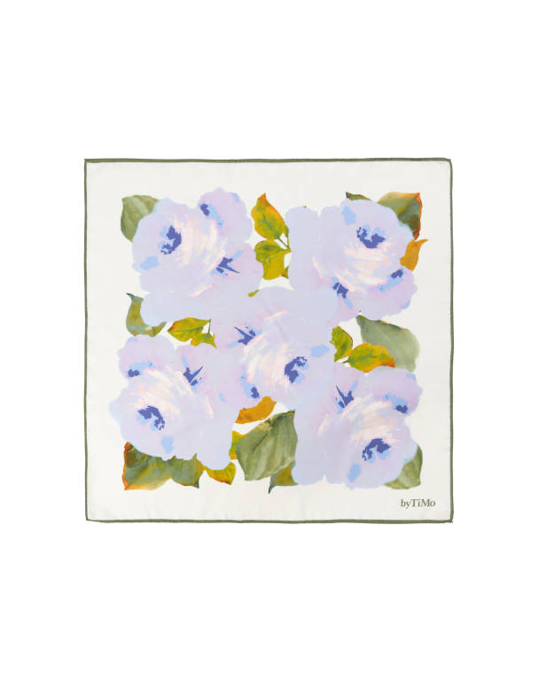 Silk Scarf Small - Celeste - Image 1