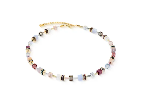 GEOCUBE Necklace Iconic Precious Golden Blush