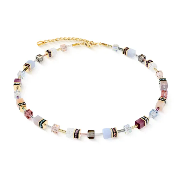 GEOCUBE Necklace Iconic Precious Golden Blush