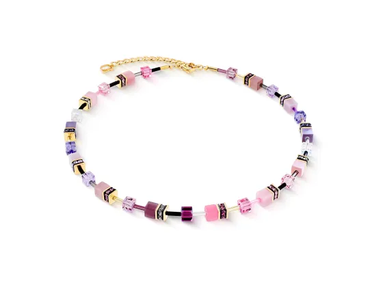 GEOCUBE Necklace Iconic Pink & Lilac