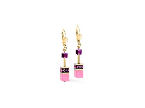 GEOCUBE Earrings Iconic Pink & Lilac