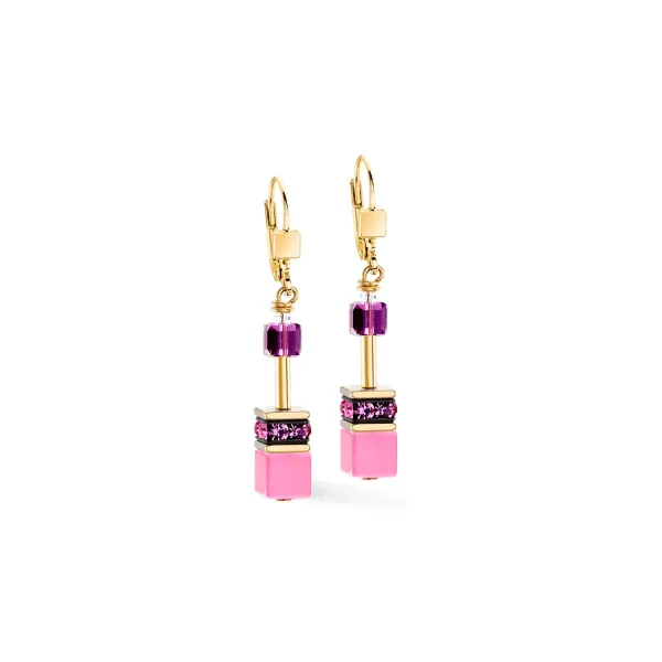 GEOCUBE Earrings Iconic Pink & Lilac