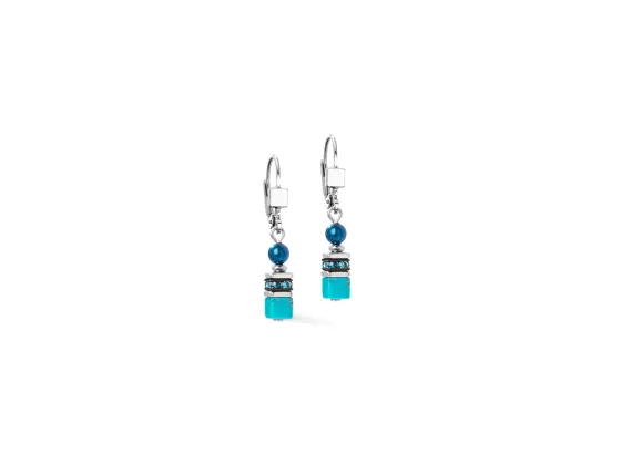 Earrings Princess Teal Glow & Silver