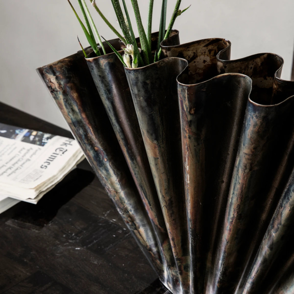 Vase, HDFlood, Antikk Brun - Image 3