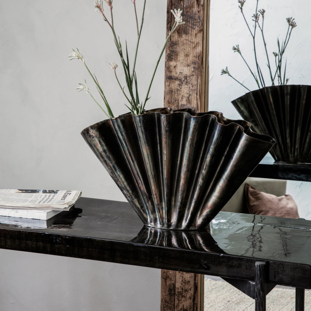 Vase, HDFlood, Antikk Brun - Image 1