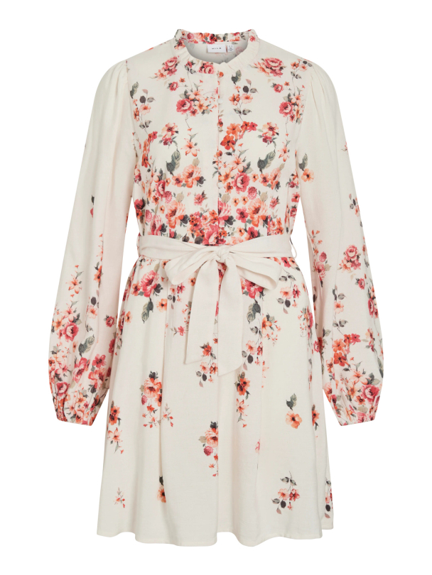 VIELMA BAI O-NECK L/S SHORT DRESS/LN - Image 1