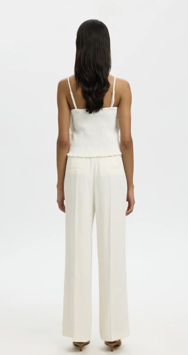 Vinelle Pleated Bandeau Top - Snow White - Image 2